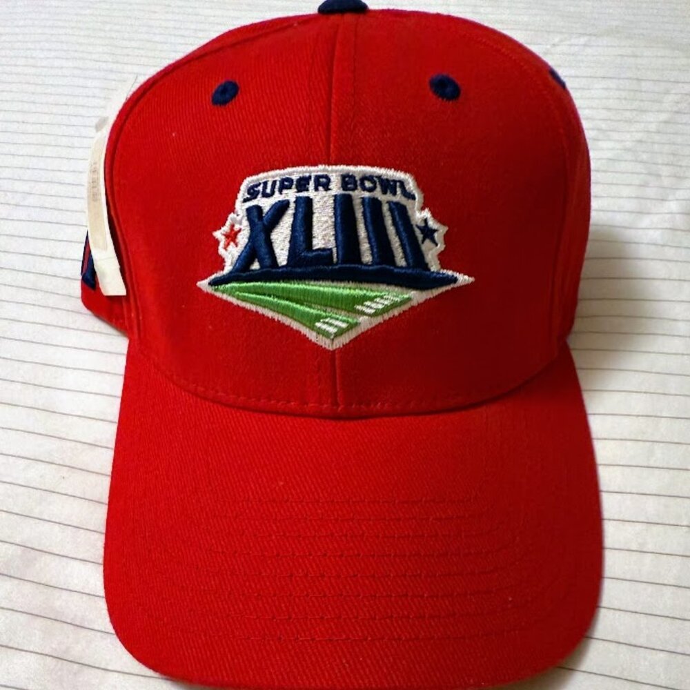 NFL NEW Old Stock Super Bowl Football‎ XLIII Hat Steelers Cardinals at Tampa Bay